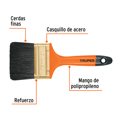 BRT-3 Brocha 3" con mango de plástico