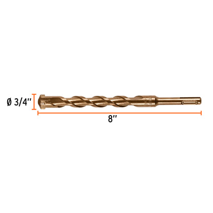 BS-3/4X8 Broca para concreto SDS Plus, 3/4 x 8"