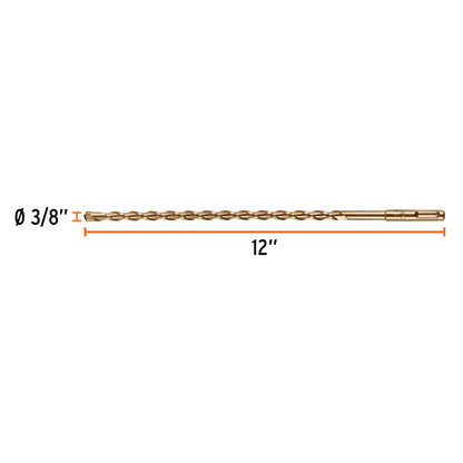 BS-3/8X12 Broca para concreto SDS Plus, 3/8 x 12"