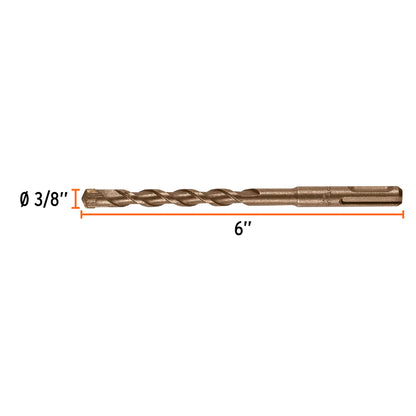 BS-3/8X6 Broca para concreto SDS Plus, 3/8 x 6"