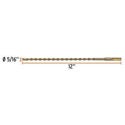BS-5/16X12 Broca para concreto SDS Plus, 5/16 x 12"