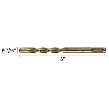 BS-7/16X6 Broca para concreto SDS Plus, 7/16 x 6"