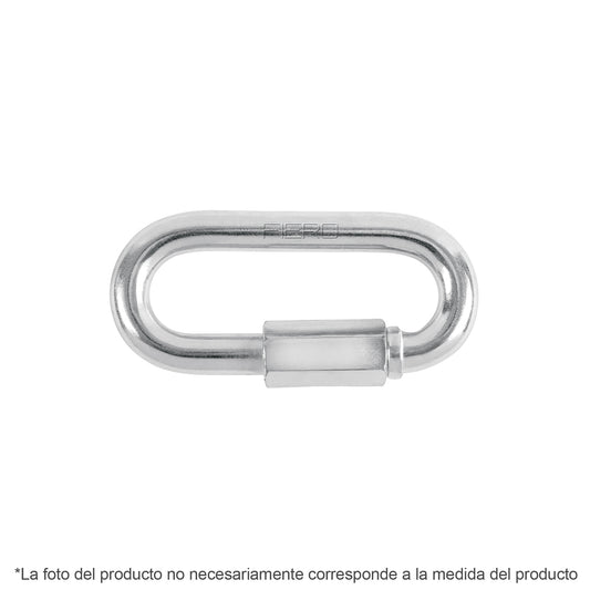 BSE-1/4 Mosqueton de acero con tuerca de seguridad, 1/4'