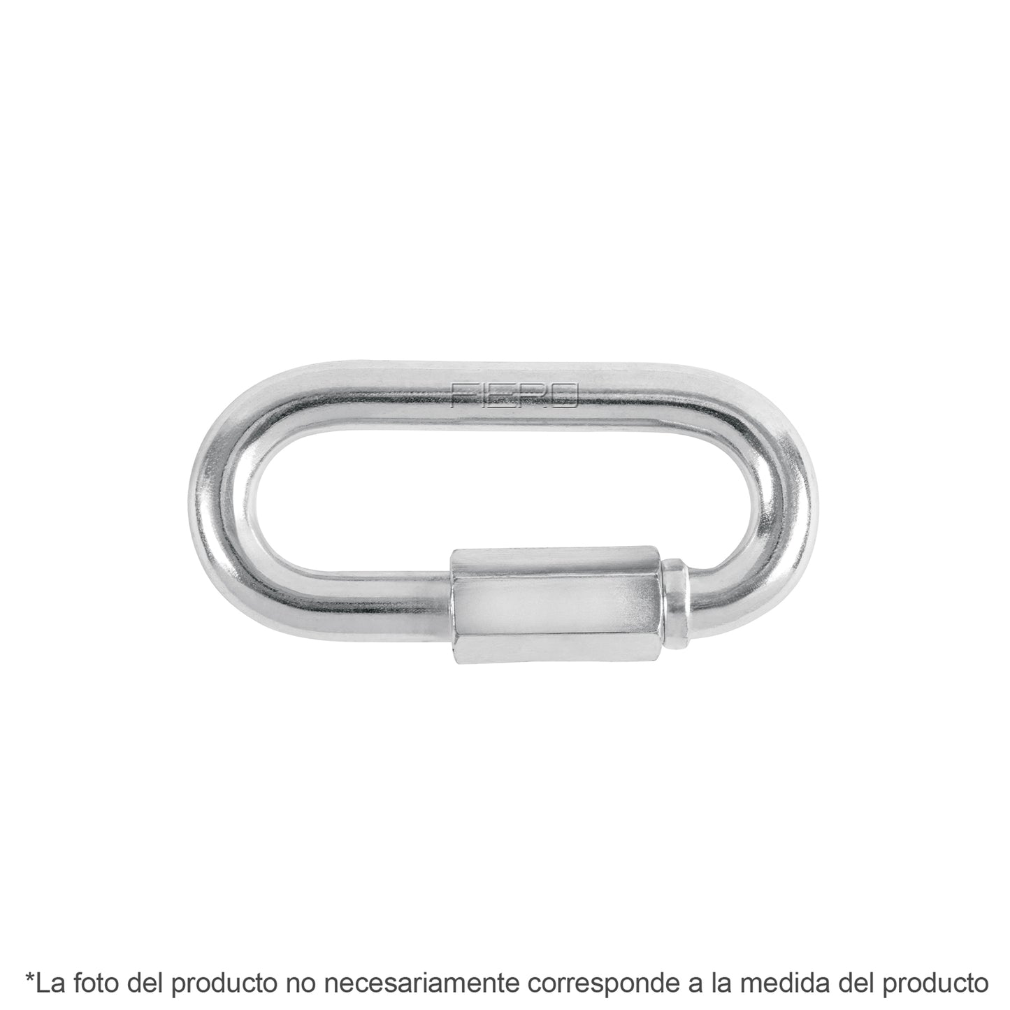 BSE-3/16 Mosqueton de acero con tuerca de seguridad, 3/16'