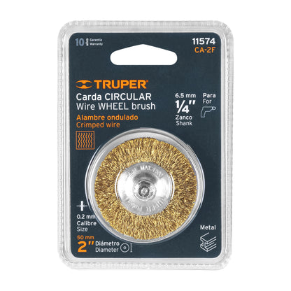 CA-2F Grata circular 2', alambre fino, para taladro