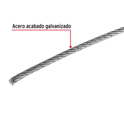 CAB-1/16R Guaya de acero 1/16"
