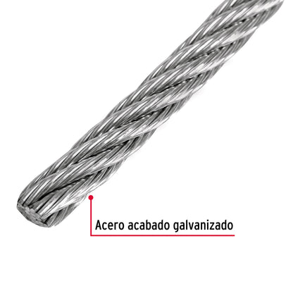 CAB-1/4F Cable flexible de acero 1/4"
