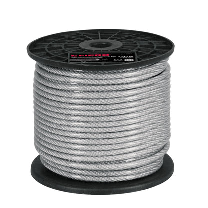 CAB-1/4RX Guaya de acero 1/4", recubierto PVC