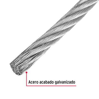 CAB-1/4R Guaya de acero 1/4"