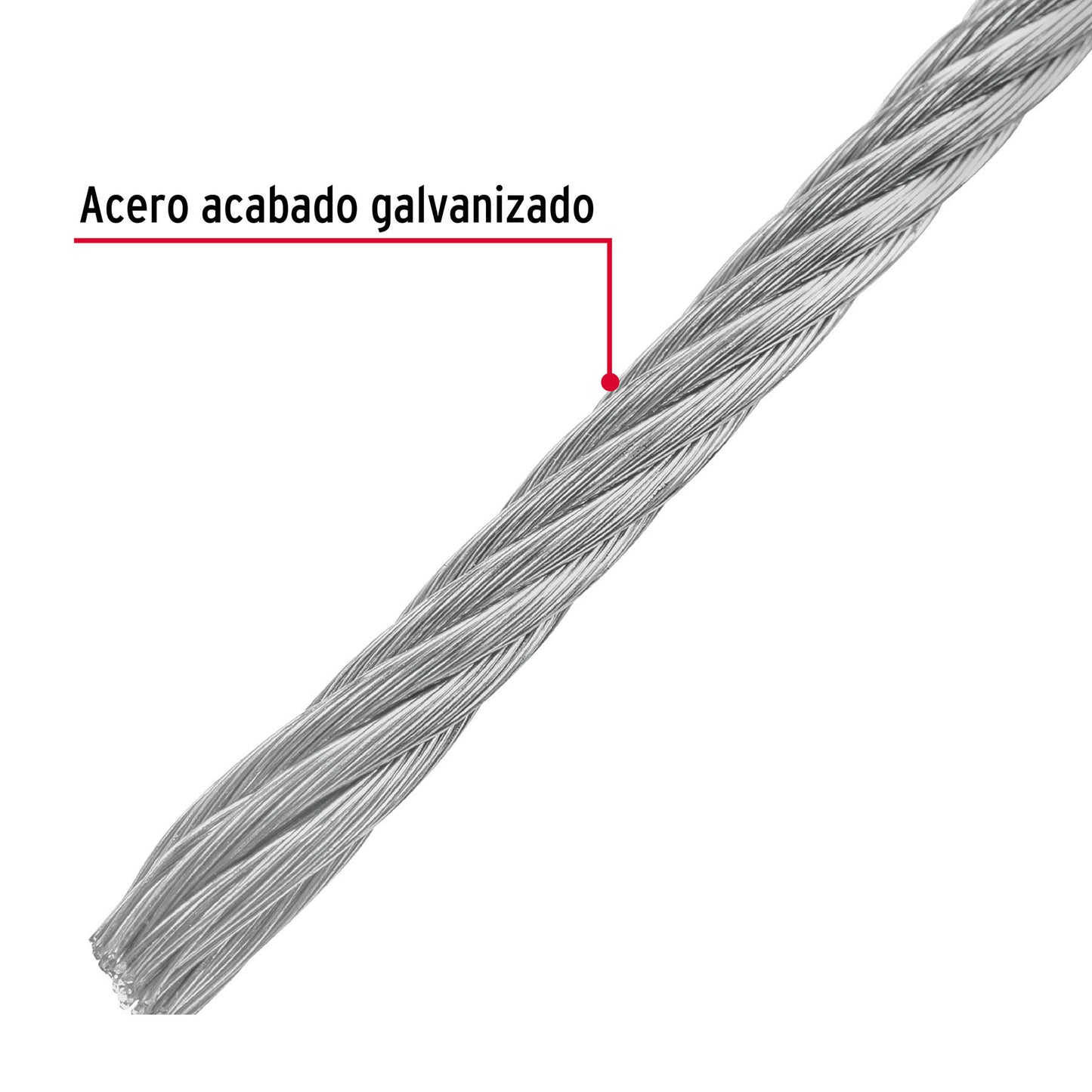 CAB-1/8F Cable flexible de acero 1/8"