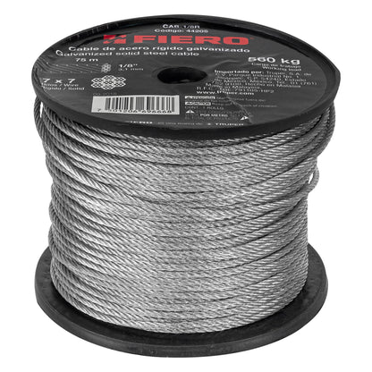 CAB-1/8R Guaya de acero 1/8"