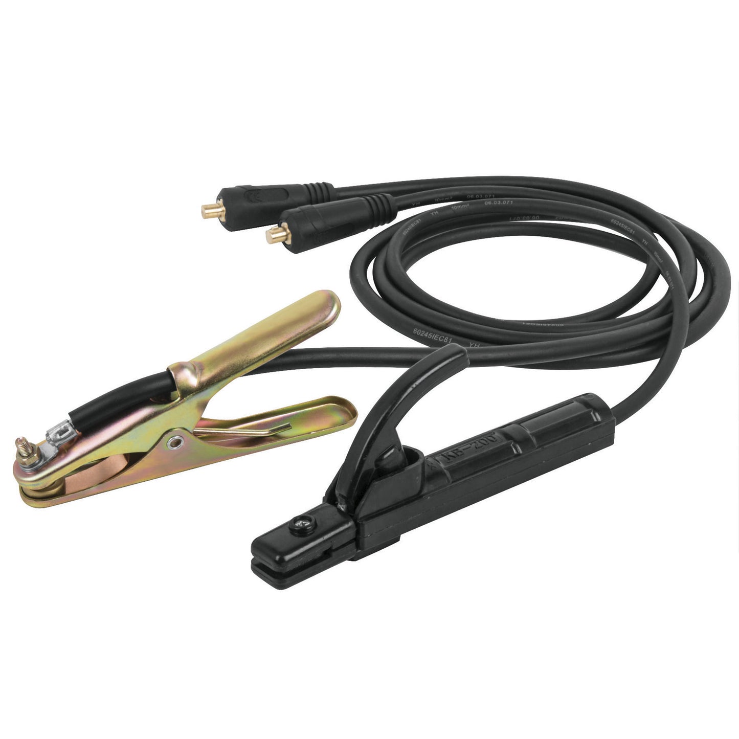 CAB-200 Juego de cables con pinzas para soldar, 200 A