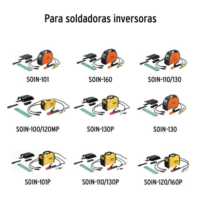 CAB-200 Juego de cables con pinzas para soldar, 200 A