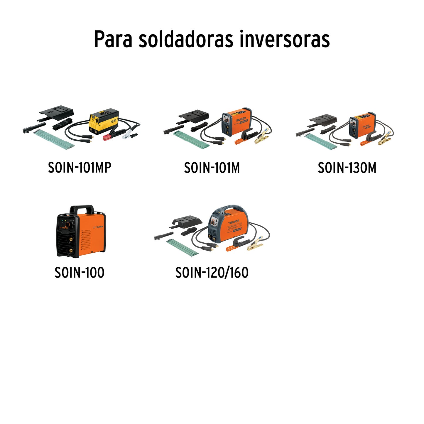 CAB-200 Juego de cables con pinzas para soldar, 200 A