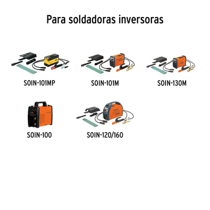 CAB-200 Juego de cables con pinzas para soldar, 200 A