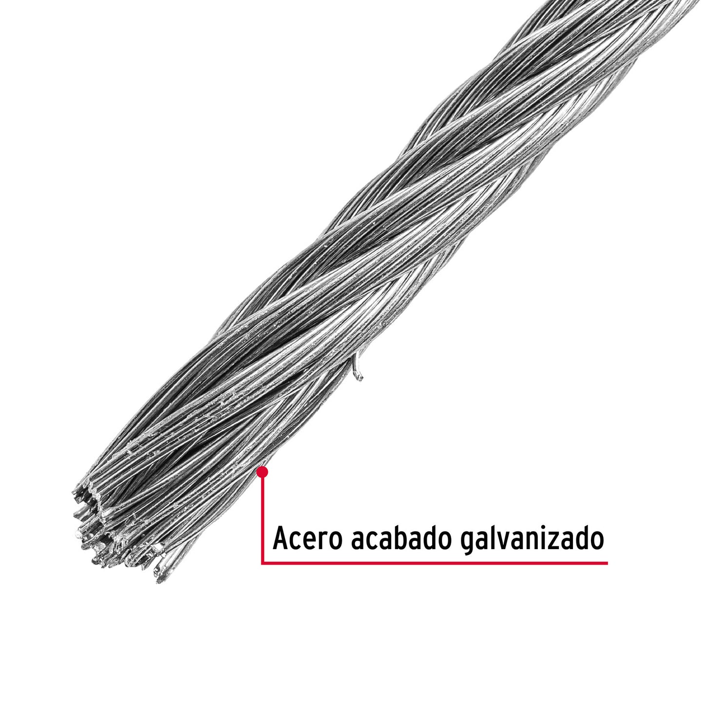 CAB-3/16F Cable flexible de acero 3/16"