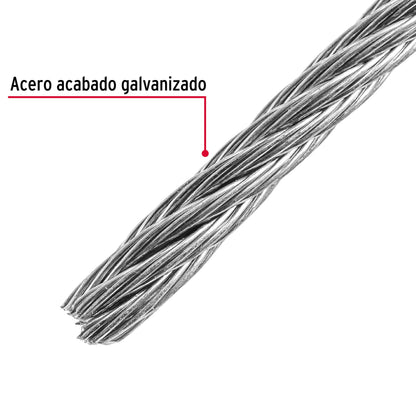 CAB-3/16R Guaya de acero 3/16"
