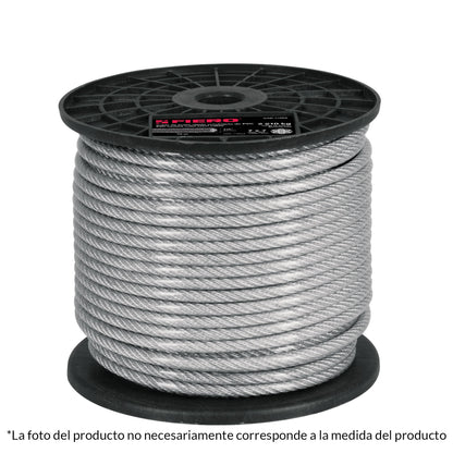 CAB-3/32RX Guaya de acero 3/32", recubierto PVC