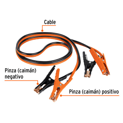 CAP-3008T Cables para iniciar, 3 m, calibre 8 AWG