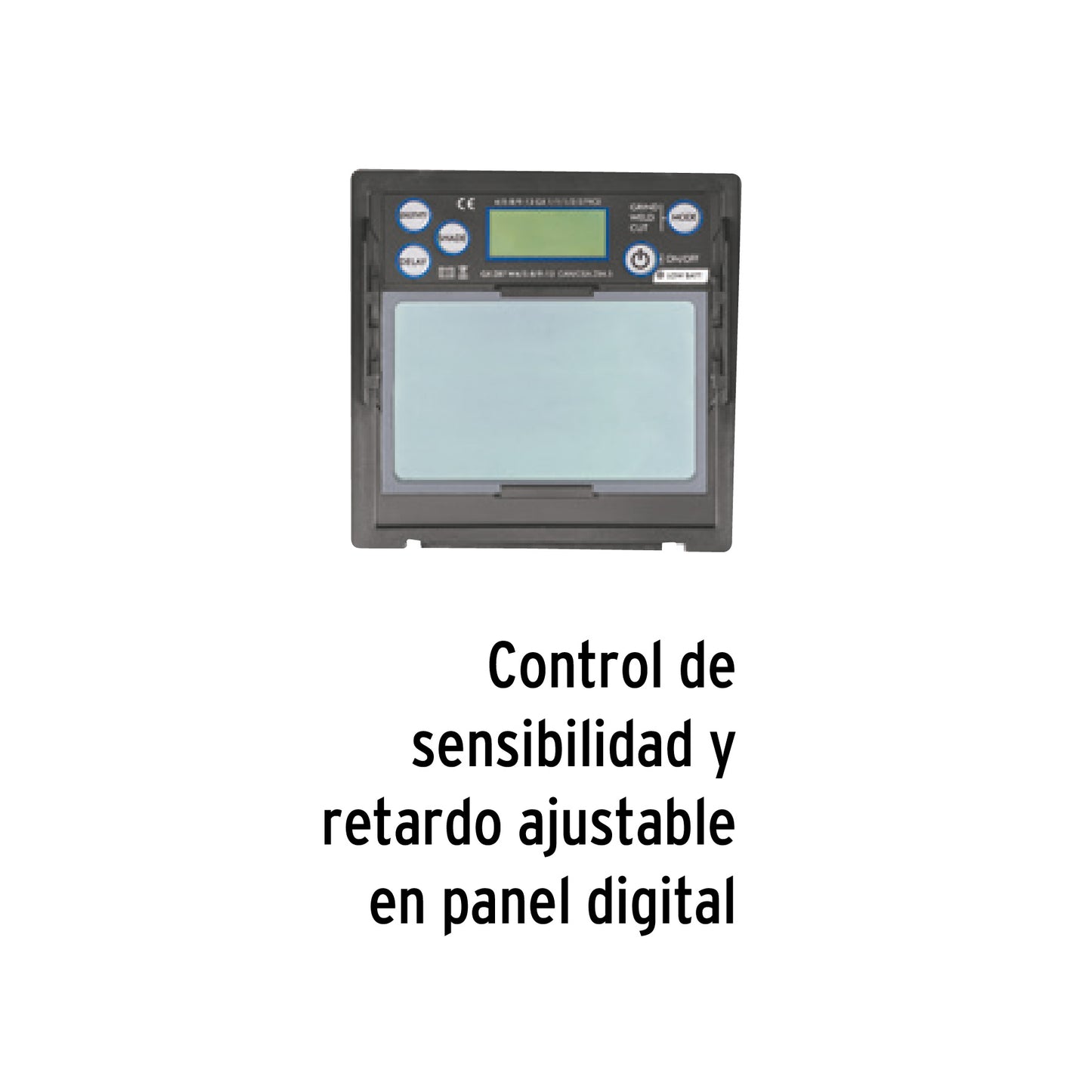 CAREL-913DX Careta digital para soldar, sombra 9 a 13, Truper Expert