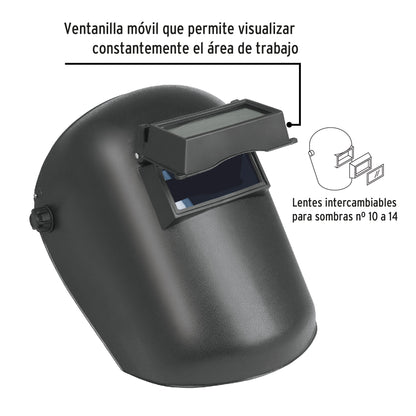 CASO-300-P Careta para soldar, Pretul