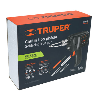 CAU-230 Pistola de soldar, 2 temperaturas, 230 Watts
