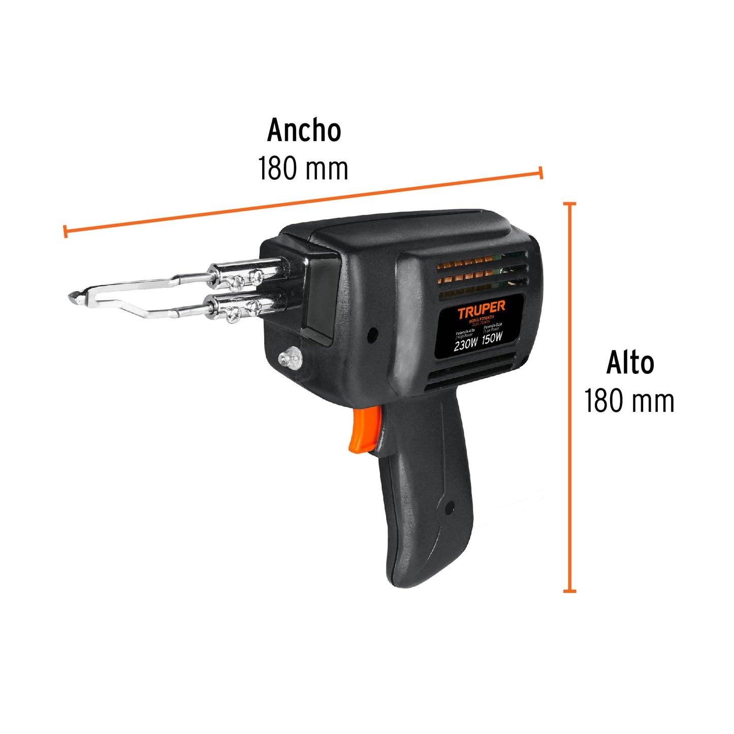 CAU-230 Pistola de soldar, 2 temperaturas, 230 Watts