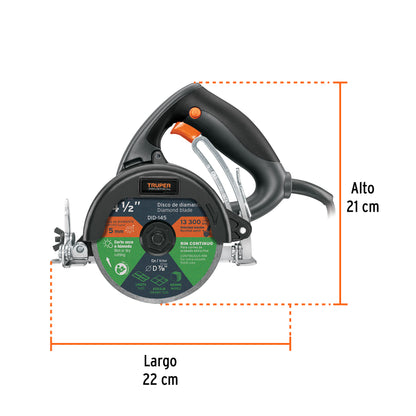 CAZ-EL-4-1/2N2 Corta de baldosas eléctrico 4 1/2", industrial