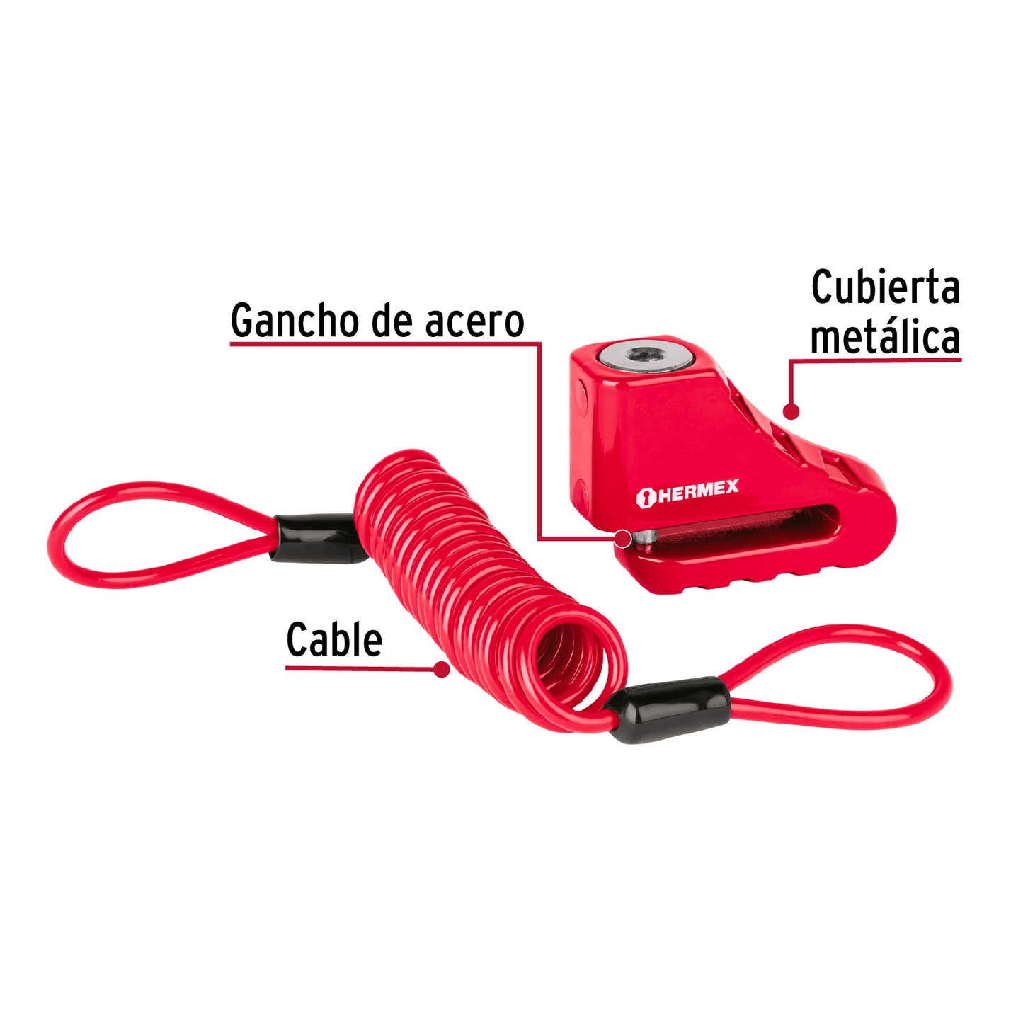 CB-55 Candado para disco de motocicleta, perno de 5.5 mm