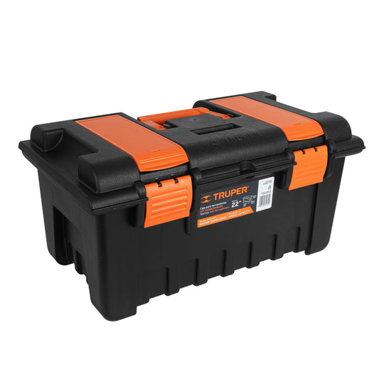 CHA-22NC Caja plástica 22" con compartimentos, naranja