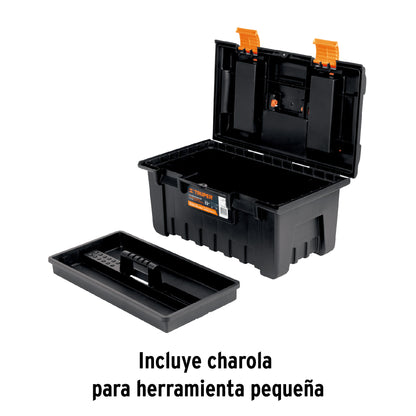 CHA-22NC Caja plástica 22" con compartimentos, naranja