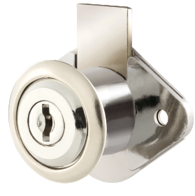 CHM21NB Chapa cerradura mueble boton niquelado 21.6 mm