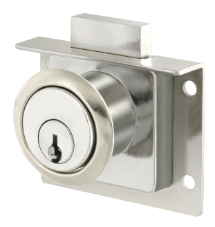 CHM21NC Chapa cerradura mueble cuadrado niquelado 21.6 mm