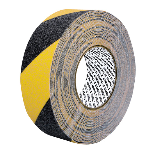 CIA-218P Cinta antiderrapante ama/negra con abrasivo, 50mm x 18m