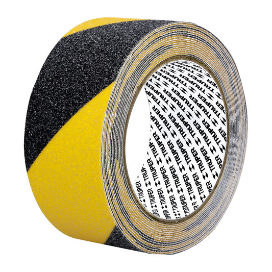 CIA-25P Cinta antiderrapante ama/negra con abrasivo, 50mm x 5m
