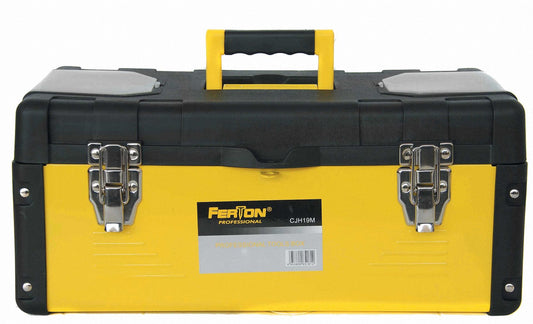 CJH19M Caja de herramientas metálica con tapa plástica 19" - 48.3 cm, reforzada, Ferton