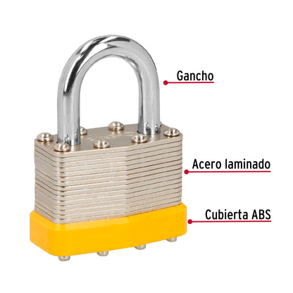 CM-45P Candado laminado, 45mm, Hermex basic