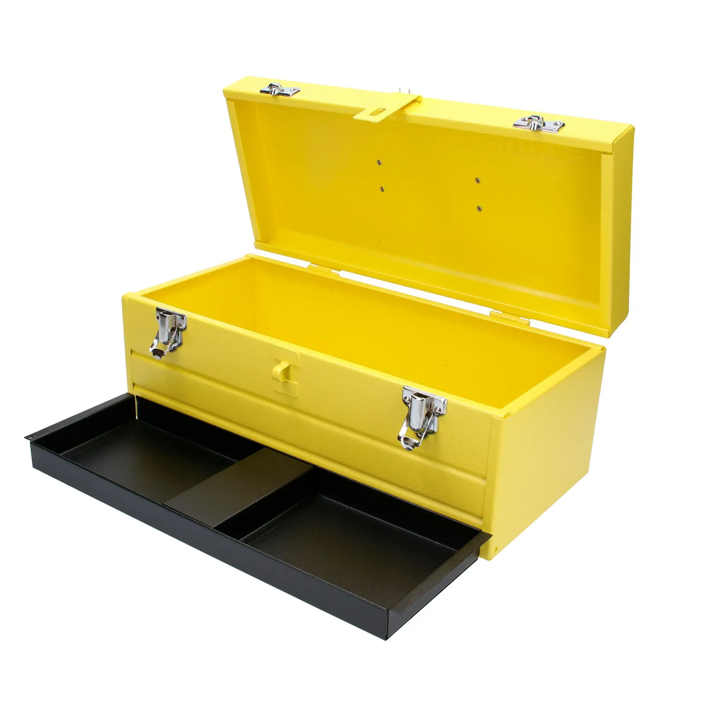 CM16 Caja metálica amarilla con charola 16" X 7" X 6"