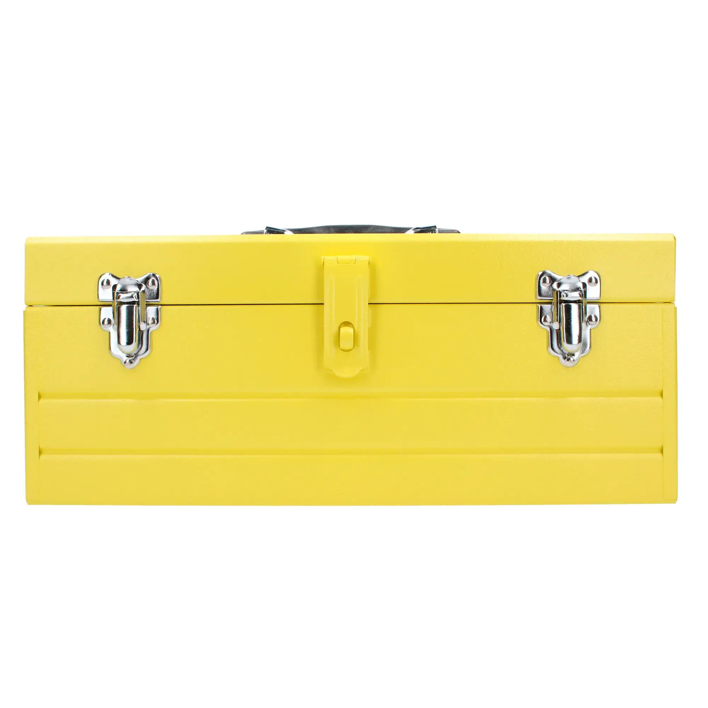 CM16 Caja metálica amarilla con charola 16" X 7" X 6"