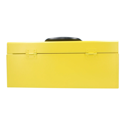 CM16 Caja metálica amarilla con charola 16" X 7" X 6"