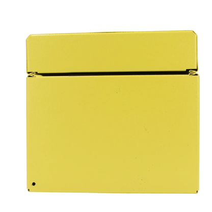 CM16 Caja metálica amarilla con charola 16" X 7" X 6"