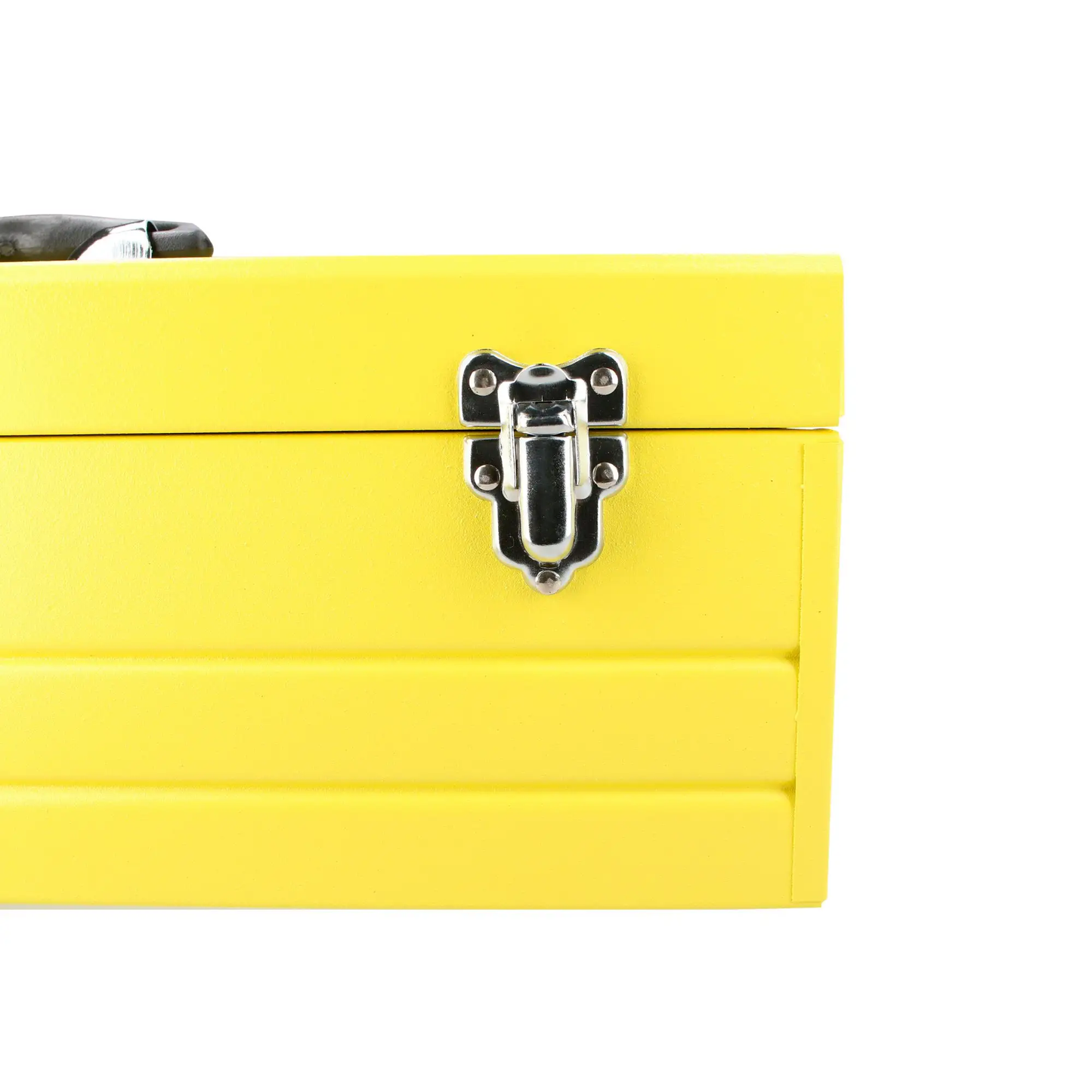 CM20 Caja metálica amarilla con charola 19" X 7" X 6"