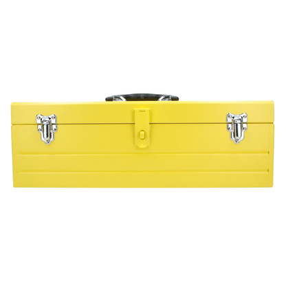 CM20 Caja metálica amarilla con charola 19" X 7" X 6"