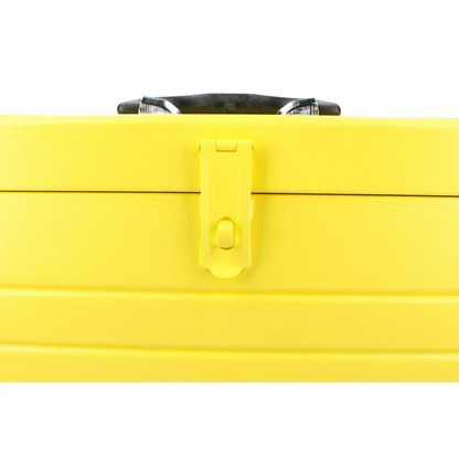 CM20 Caja metálica amarilla con charola 19" X 7" X 6"