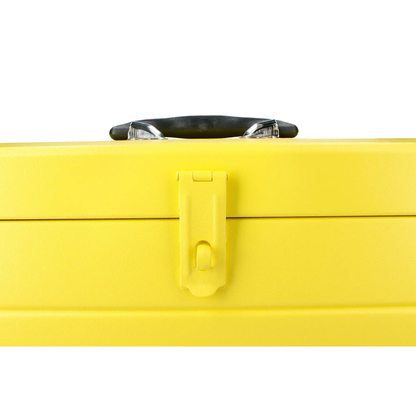 CM24 Caja metálica amarilla con charola 23" X 9" X 7"