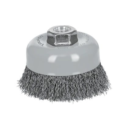 CO-510MR Carda de copa, alambre ondulado fino, 4', Multi rosca