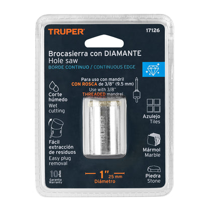 COAZ-1 Sierra copa borde continuo diamantado 1"