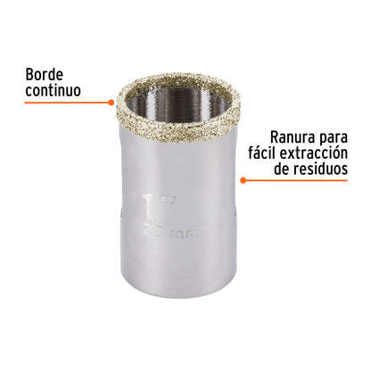 COAZ-1 Sierra copa borde continuo diamantado 1"