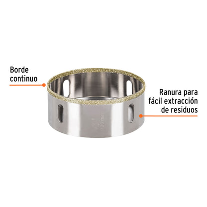 COAZ-4 Sierra copa borde continuo diamantado 4"