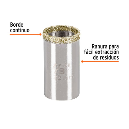 COAZ-7/8 Sierra copa borde continuo diamantado 7/8"